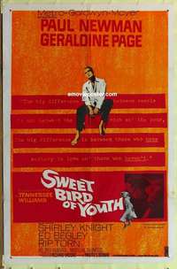 b856 SWEET BIRD OF YOUTH one-sheet movie poster '62 Paul Newman, Page