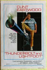 b888 THUNDERBOLT & LIGHTFOOT style C one-sheet movie poster '74 Eastwood