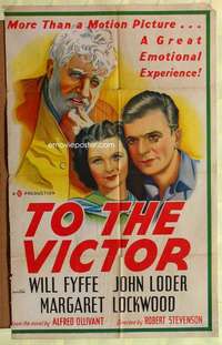 b893 TO THE VICTOR one-sheet movie poster '38 Margaret Lockwood, Fyffe
