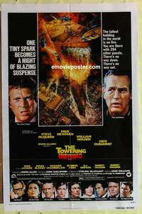 b901 TOWERING INFERNO one-sheet movie poster '74 Steve McQueen, Paul Newman