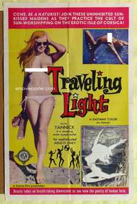 b839 TRAVELING LIGHT one-sheet movie poster '61 released as Traveling Light!