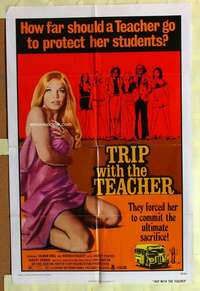 b902 TRIP WITH THE TEACHER one-sheet movie poster '74 school sex!