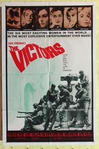 b924 VICTORS one-sheet movie poster '64 Vince Edwards, Albert Finney