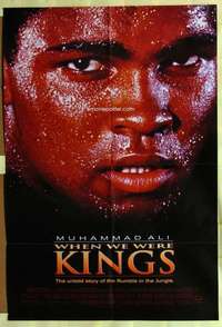 b947 WHEN WE WERE KINGS one-sheet movie poster '97 Muhammad Ali, boxing!