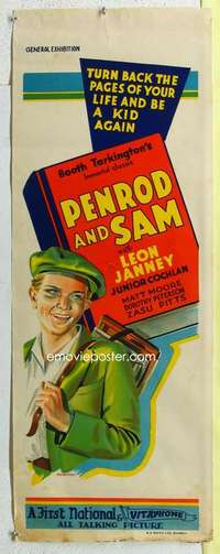 c011 PENROD & SAM long Australian daybill movie poster '31 Junior Cochlan