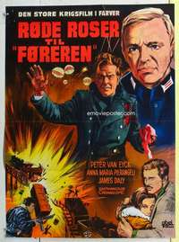 c067 RED ROSES FOR THE FUHRER Danish movie poster '68 K. Wenzel art!