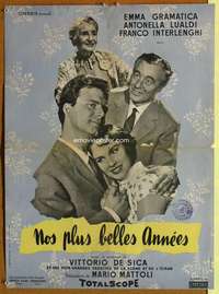c050 I GIORNI PIU BELLI French 22x30movie poster '58 Vittorio De Sica