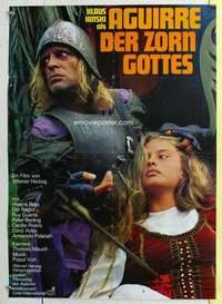 c534 AGUIRRE, THE WRATH OF GOD German movie poster '72 Klaus Kinski