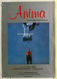 c538 ANIMA SYMPHONIE FANTASTIQUE German movie poster '81 cool image!