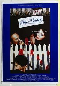 c541 BLUE VELVET German movie poster '86 David Lynch, Rossellini