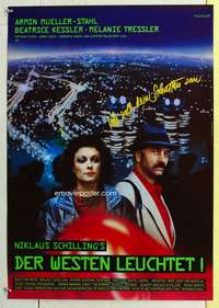 c555 DER WESTEN LEUCHTET German movie poster '82 Armin Mueller-Stahl