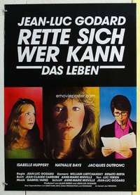 c560 EVERY MAN FOR HIMSELF German movie poster '80 Jean-Luc Godard