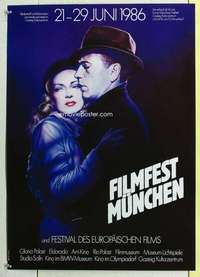 c563 FILMFEST MUNCHEN German movie poster '86 Bogart art by Casaro!