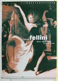 c562 FEDERICO FELLINI FILM FESTIVAL German movie poster museum poster '95