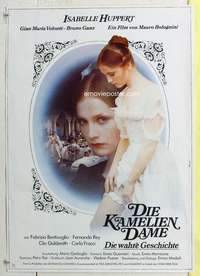 c572 LADY OF THE CAMELIAS German movie poster '80 Isabelle Huppert