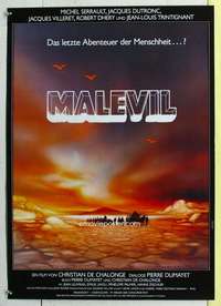 c575 MALEVIL German movie poster '81 Michel Serrault, French sci-fi!