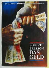 c578 MONEY German movie poster '83 Robert Bresson, L'Argent, cool!