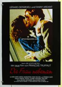 c596 WOMAN NEXT DOOR German movie poster '81 Depardieu, Truffaut