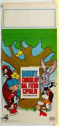 c142 BUNNY CONIGLIO DAL FIERO CIPIGLIO Italian locandina movie poster '63