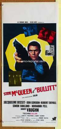 c141 BULLITT Italian locandina movie poster 1970 Steve McQueen