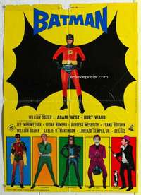 c187 BATMAN large Italian photobusta movie poster '66 Adam West