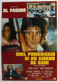 c193 DOG DAY AFTERNOON large Italian photobusta movie poster '75 Pacino