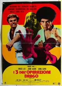 c195 ENTER THE DRAGON large Italian photobusta movie poster '73 Lee
