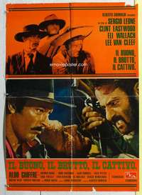 c199 GOOD, THE BAD & THE UGLY large Italian photobusta R70s movie poster