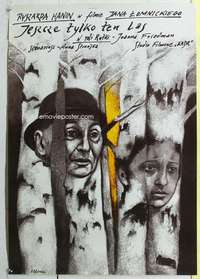 c279 JUST BEYOND THAT FOREST Polish 26x38 movie poster '91 Pagowski art!