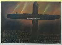 c283 MISSISSIPPI BURNING Polish 26x38 movie poster '88 Walkuski crucifix art