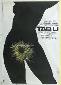 c302 TABOO Polish 26x38 movie poster '87 sexual Pagowski art!