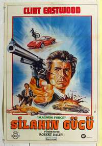 c126 MAGNUM FORCE Turkish movie poster '73 Clint Eastwood, Dirty Harry