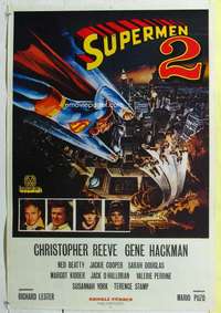 c136 SUPERMAN 2 Turkish movie poster '81 Christopher Reeve, Stamp