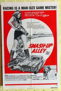 d058 43: THE RICHARD PETTY STORY one-sheet movie poster '72 Smash-Up Alley!