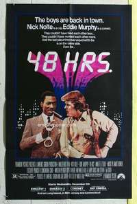 d059 48 HOURS advance one-sheet movie poster '82 Nick Nolte, Eddie Murphy