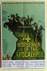 d056 4 HORSEMEN OF THE APOCALYPSE style B one-sheet movie poster '61