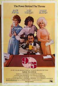 d063 9 TO 5 one-sheet movie poster '80 Dolly Parton, Jane Fonda, Tomlin