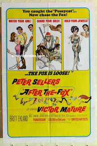 d068 AFTER THE FOX one-sheet movie poster '66 Peter Sellers, Frazetta