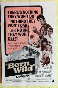 d986 YOUNG ANIMALS one-sheet movie poster '68 AIP bad teens!