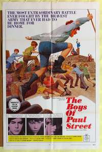 d140 BOYS OF PAUL STREET one-sheet movie poster '69 Hungarian!