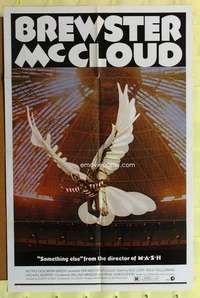 d144 BREWSTER McCLOUD one-sheet movie poster '71 Robert Altman, astrodome!