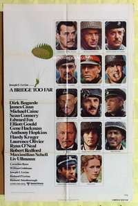 d145 BRIDGE TOO FAR one-sheet movie poster '77 Michael Caine, Sean Connery