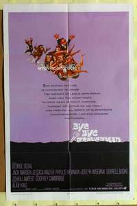 d151 BYE BYE BRAVERMAN one-sheet movie poster '68 Sidney Lumet, Segal