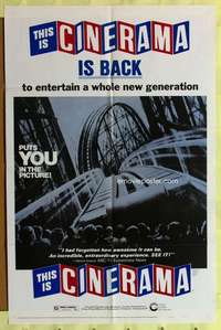 d808 THIS IS CINERAMA one-sheet movie poster R73 puts YOU in the picture!