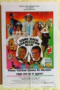 d180 COME BACK CHARLESTON BLUE one-sheet movie poster '72 blaxploitation!