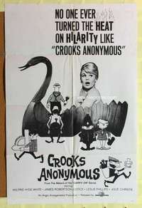 d191 CROOKS ANONYMOUS one-sheet movie poster '62 Julie Christie, English!