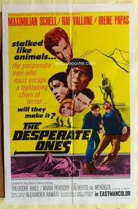 d218 DESPERATE ONES one-sheet movie poster '68 Alexander Ramati