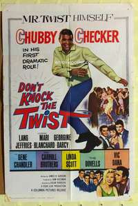 d231 DON'T KNOCK THE TWIST one-sheet movie poster '62 Chubby Checker!