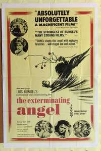 d253 EXTERMINATING ANGEL one-sheet movie poster '62 Luis Bunuel, Mexican!
