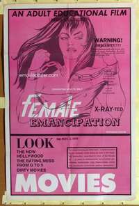 d258 FEMALE EMANCIPATION one-sheet movie poster '70 sexual movement!